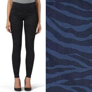 ROCK & REPUBLIC Jeans Size 12- M Fever Slimming Denim RX Pull on Zebra Print